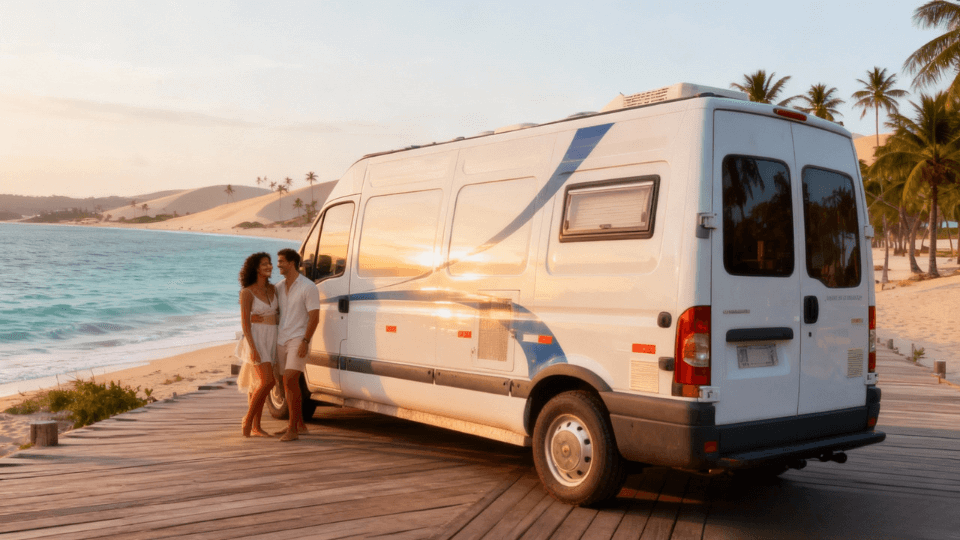 Frota de motorhomes para casais românticos